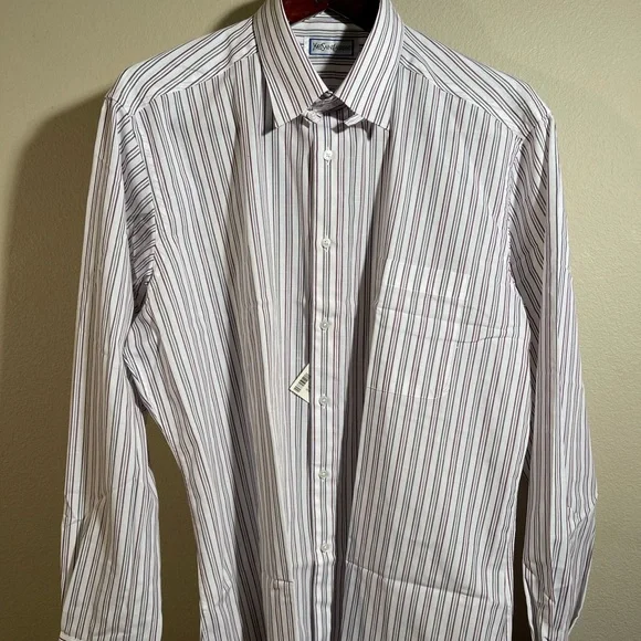 Yves Saint Laurent | Shirts | Ysl Striped Dress Shirt | Poshmark